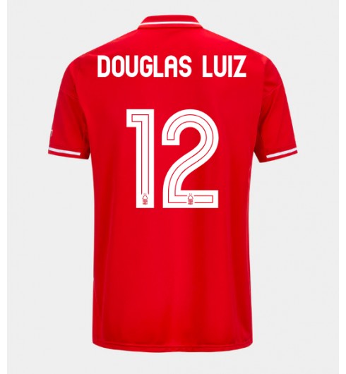 Moške Nogometnih dresov Nottingham Forest Douglas Luiz #12 Domači 2025-26 Kratki rokavi Moške Nogometnih dresov Nottingham Forest Douglas Luiz #12 Domači 2025-26 Kratki rokavi